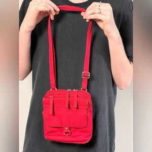 Red Marlo Crossbody Travel Bag